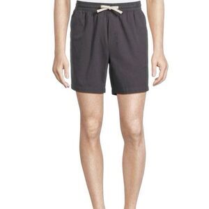 No Boundaries mens gray elastic band‎ with drawstring casual shorts size Large